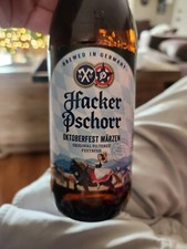 Usado, Garrafa de cerveja Hacker-Pschorr Oktoberfest (vazia). Fabricado em Munique, Alemanha  comprar usado  Enviando para Brazil