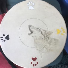 Tambor de mão nativo americano, usado comprar usado  Enviando para Brazil