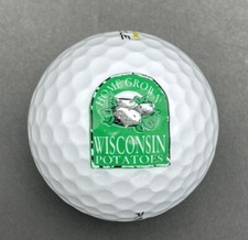 Usado, Bola de golfe com logotipo de batatas de Wisconsin cultivada em casa (1) ouro pináculo usada comprar usado  Enviando para Brazil