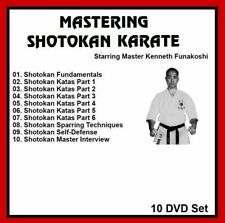 SHOTOKAN KARATE 10 DVD SET with KENNETH FUNAKOSHI katas sparring self defense comprar usado  Enviando para Brazil