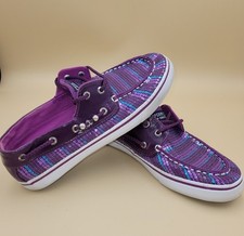 Sapatos de barco Sperry Top Sider BAHAMA ameixa roxa lantejoulas tamanho 5M comprar usado  Enviando para Brazil