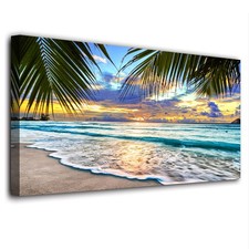 Beach canvas wall for sale  Linden