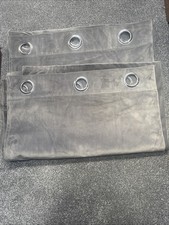 Grey velvet curtains for sale  LITTLEBOROUGH