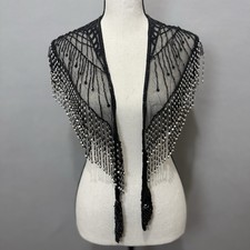 Black sliver beaded for sale  Carpentersville