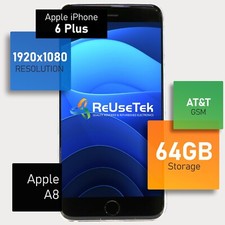 Apple iPhone 6 Plus | 5,5" | Retina HD 💎| 64GB | AT&T GSM | Muito bom | Cinza 📲, usado comprar usado  Enviando para Brazil