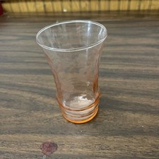 Copos de suco rosa depressão floral gravado vintage 5,5” par de 2 comprar usado  Enviando para Brazil