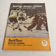 Boston bruins program for sale  Peabody