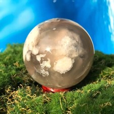 Esfera de quartzo ágater flor de cerejeira natural 180G espécime de bola de cristal comprar usado  Enviando para Brazil