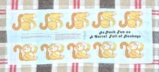 Tecido vintage 5 barril de corte e costura macacos molas indústrias padrão 7702 , usado comprar usado  Enviando para Brazil