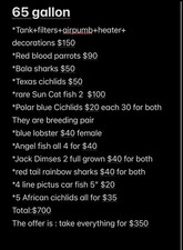 Gallon full fish for sale  Arlington