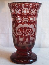 Ancien vase overlay d'occasion  Sedan
