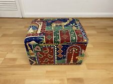Vintage colourful footstool for sale  LONDON
