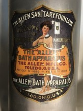Fonte Sanitária Allen, Aparelho de Banho Allen, Conjunto 1908, Completo comprar usado  Enviando para Brazil
