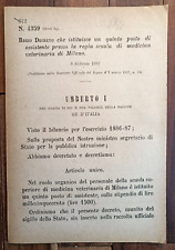 Milano 1887 regio usato Milano 1887 regio usato  Italia
