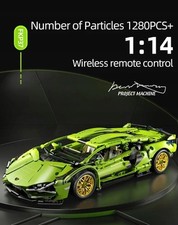 Klocki samochód sportowy Lamborghini 1280 elementów zdalnie sterowany silni na sprzedaż  PL