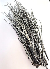 Galhos de prata hastes artificiais falso glitter florista casamento artesanato Natal comprar usado  Enviando para Brazil