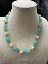 Colar de contas vintage Itália Murano degradê vidro verde hortelã-pimenta 49cm comprar usado Colar de contas vintage Itália Murano degradê vidro verde hortelã-pimenta 49cm comprar usado  Enviando para Brazil