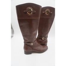 BOTAS DE EQUITAÇÃO MICHAEL KORS STOCKARD OURO MK LOGOTIPO CAFÉ ESCURO EUA 11M comprar usado BOTAS DE EQUITAÇÃO MICHAEL KORS STOCKARD OURO MK LOGOTIPO CAFÉ ESCURO EUA 11M comprar usado  Enviando para Brazil