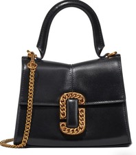 Usado, Nova Bolsa Satchel Marc Jacobs St Marc Mini Top Handle Couro Preta $525 comprar usado  Enviando para Brazil