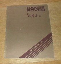 Folheto promocional Range Rover na Vogue 1982-1983 - Raro - Versão automática comprar usado Folheto promocional Range Rover na Vogue 1982-1983 - Raro - Versão automática comprar usado  Enviando para Brazil