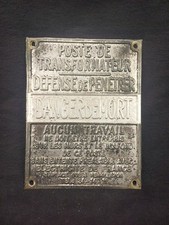 Rare ancienne plaque d'occasion  Chaponost