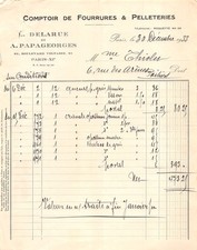 1933 comptoir fourrure d'occasion  France