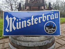 Münsterbräu emailschild emai gebraucht kaufen  Blankenrath