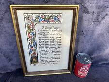 Vintage framed illuminated for sale  LEVEN