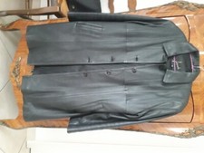 Manteau cuir noir d'occasion  Fonsorbes