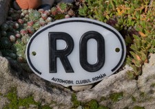 PLACA/CRACHÁ DE CARRO RADIADOR DE AUTOMÓVEL VINTAGE # CLUBE AUTOMÓVEL ROMÊNIA ROMANA comprar usado  Enviando para Brazil