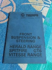 Triumph service training for sale  BEDFORD
