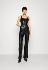 Macacão feminino varejo 495 Alice + Olivia jeans preto Chels corset tamanho 0 comprar usado  Enviando para Brazil