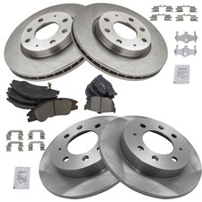 Kit de pastilhas de freio a disco e rotor dianteiro e traseiro Posi cerâmica para Kia Spectra comprar usado  Enviando para Brazil