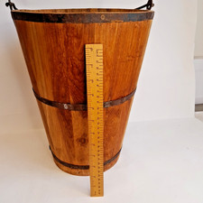 Vintage wooden pail for sale Vintage wooden pail for sale  BEDFORD