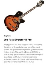 joe pass epiphone emperor ii for sale  Bluff City