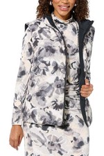 Colete acolchoado feminino IMAN Global Chic reversível cinza, usado comprar usado  Enviando para Brazil