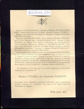 Faire part décès d'occasion  Dijon