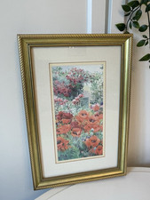 Cottage garden watercolour for sale  BURY ST. EDMUNDS