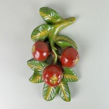Placa de gesso vintage 3D para pendurar na parede de frutas - folhas de maçã giz comprar usado  Enviando para Brazil
