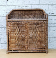 Vintage brown wicker for sale  Salisbury