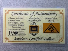 Grain 24k gold for sale  ABERDEEN