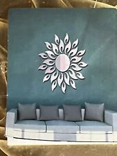 Calcomanías de pared extraíbles doradas espejadas girasol con plantilla para colgar segunda mano  Embacar hacia Mexico