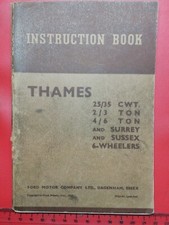 Ford thames instruction for sale  ST. AUSTELL