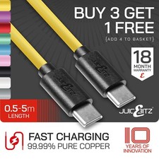 Cabo de carregamento rápido JuicEBitz® USB C tipo C cabo carregador para celulares Samsung, usado comprar usado  Enviando para Brazil