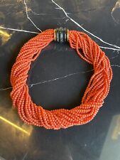 Collana torchon coralli usato  Roma