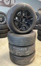 Set of 4 OEM '00-'25 Silverado 1500 Black OEM 5913 Wheels 275/60R20 Bridgestone for sale  Douglas