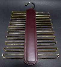 Cabide de gravata retrô vintage para 20 gravatas organizador de gravata de madeira e metal Alemanha Ocidental comprar usado  Enviando para Brazil