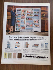 1967 Admiral Duplex Geladeira Freezer Ad Tamanho 4 Tem 5 Recursos Mulheres Querem comprar usado  Enviando para Brazil