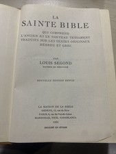 Sainte bible 1956 d'occasion  Valensole