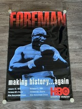 George Foreman vs Schulz original vintage HBO pôster de luta boxe 40x27 polegadas comprar usado  Enviando para Brazil